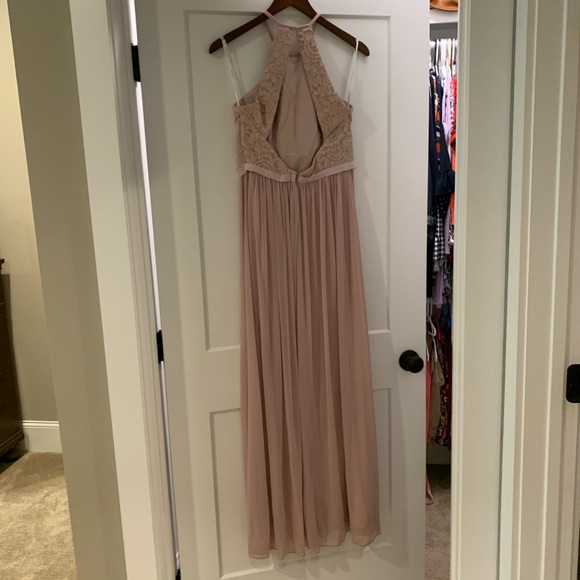 David’s Bridal Open Back Lace and Mesh Bridesmaid - Picture 6 of 10